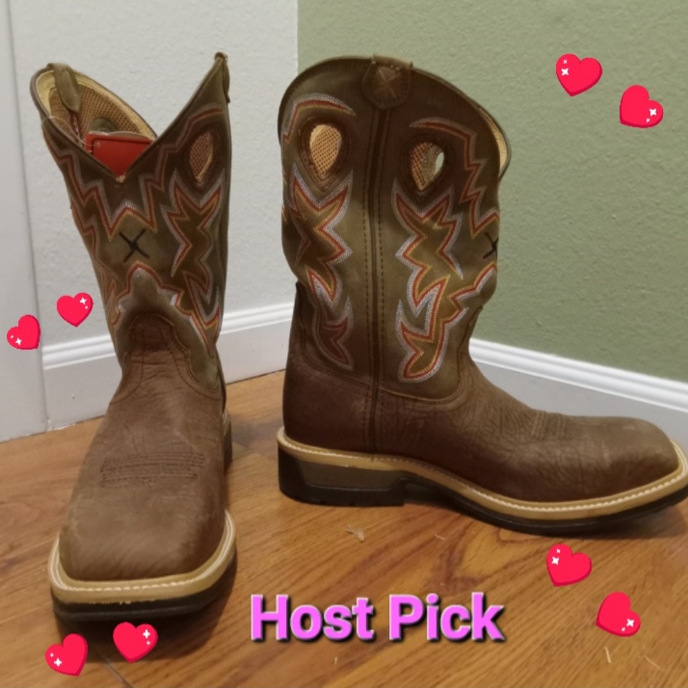 💕HP💕NWT‎ Men's Twisted X Work Boots
